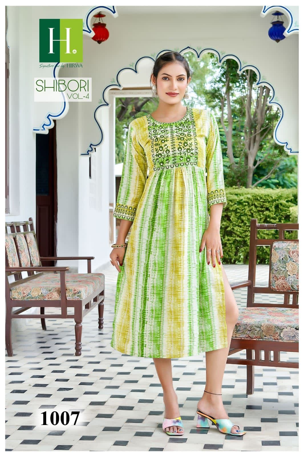 Hirwa Shibori Vol 4 Printed Designer Kurtis Catalog
